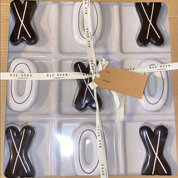 Rae Dunn Tic Tac Toe Game Set - Picture 3 of 7